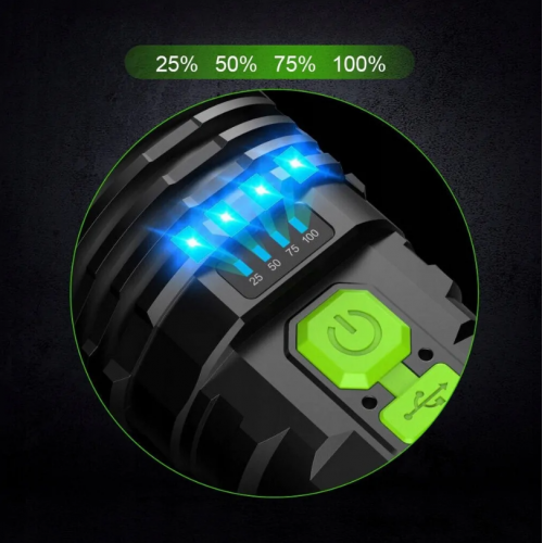 Аккумуляторный фонарик XPE, COB  LED от Genetic System (HN2843)