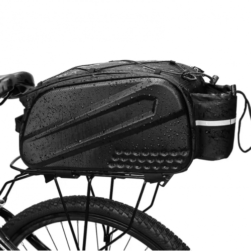 FOXTER®PREMIUM velosipēda bagāžnieka soma, pastiprināta, ūdensnecaurlaidīga, atstarojoša, 10 l XXL (HN2848)