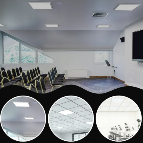 LEDLIGHT LED paneļa iebūvētā griestu gaismas kaste kvadrātveida griestu lampa 60w 60x60cm (HN3295)