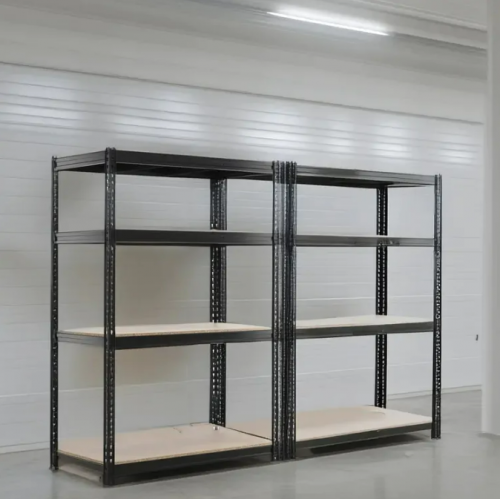 Metāla garāžas plaukts, melns, 4 plaukti, 600 kg, 180x90x40 (HN3387)