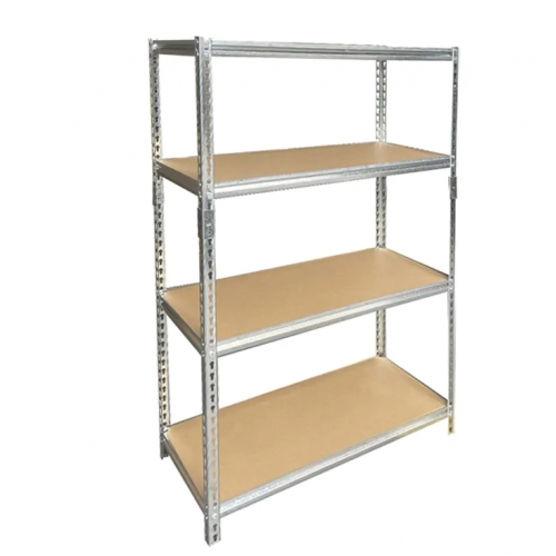 Металлический стеллаж для гаражей, серебристый, 4 полки, 600 кг, 180x90x40 PREMIUM (HN3388)