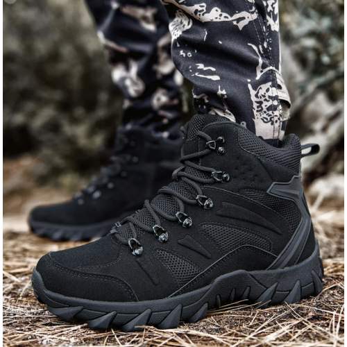 FOXTER® taktiskie militārie pārgājienu zābaki, ūdensnecaurlaidīgi, melni, 45. izmērs (HN3514)