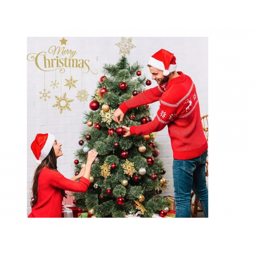 Шапка Санта-Клауса красная с помпоном (HN3749)