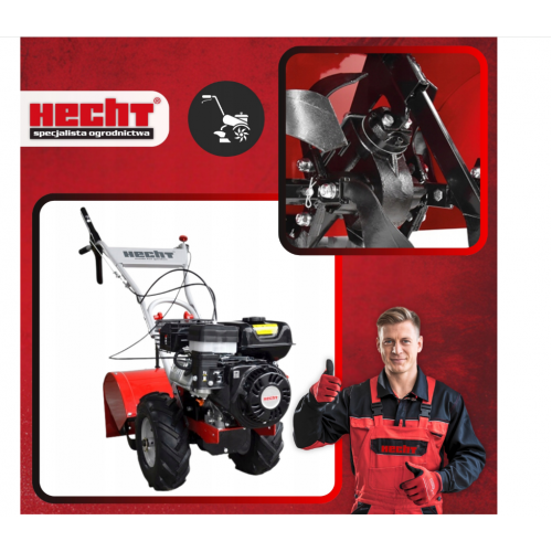 Benzīna frēze augsnes apstrādei četrtaktu dzinējs ar 209 cm3 tilpumu (HECHT 750)