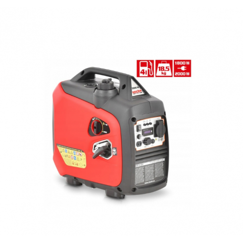 Портативный инверторный генератор, однофазный, 2000 Вт, 2 USB. (Hecht IG2201)