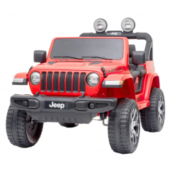 Elektromobīlis Jeep Wrangler 12V, 10Ah, 70W (JEEPWRANGLERRED) Licencēts