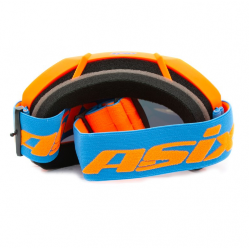 ASIX AS2 brilles oranžzilas matētas ar sarkanu spoguli no Extreme Ride (KAI-911)