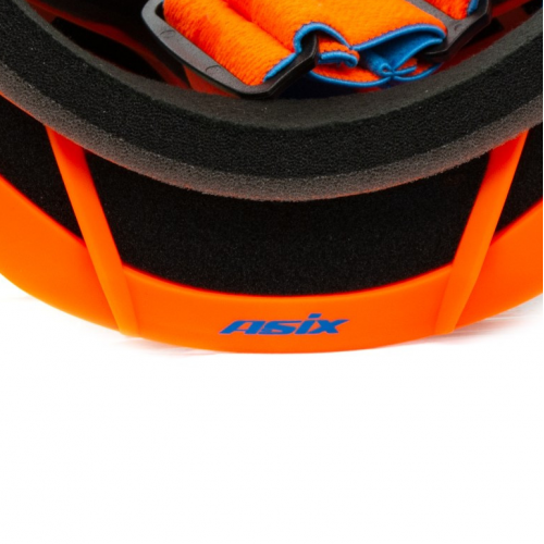 ASIX AS2 brilles oranžzilas matētas ar sarkanu spoguli no Extreme Ride (KAI-911)