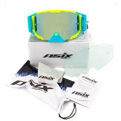 ASIX AS3 dzeltenzilas matētas brilles ar zilu spoguli no Extreme Ride (KAI-915)