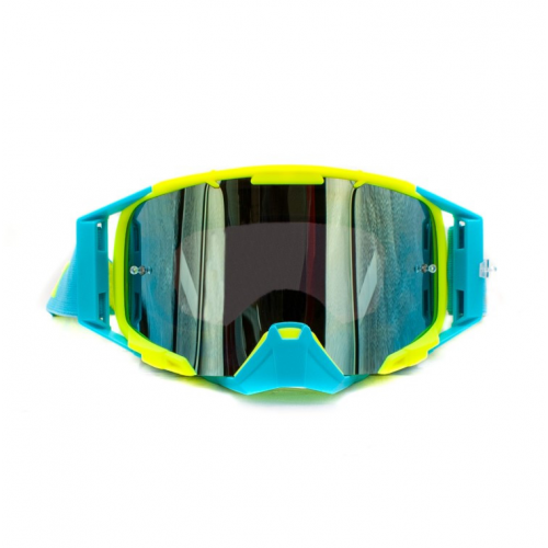 ASIX AS3 dzeltenzilas matētas brilles ar zilu spoguli no Extreme Ride (KAI-915)