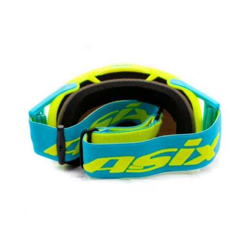 ASIX AS3 dzeltenzilas matētas brilles ar zilu spoguli no Extreme Ride (KAI-915)