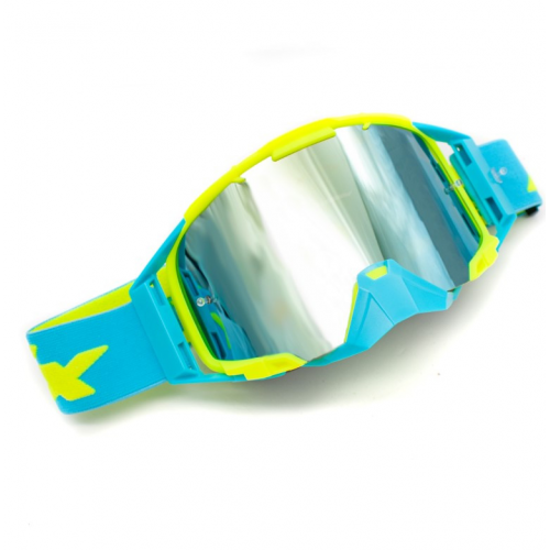 ASIX AS3 dzeltenzilas matētas brilles ar zilu spoguli no Extreme Ride (KAI-915)