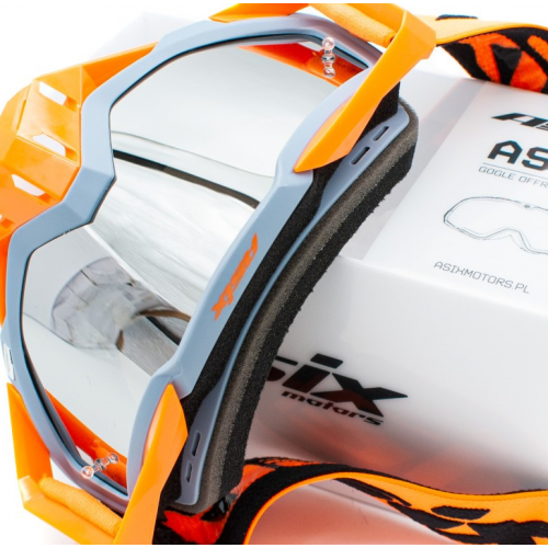 ASIX AS1 brilles oranžas matētas ar sudrabainu spoguli no Extreme Ride (KAI-92)
