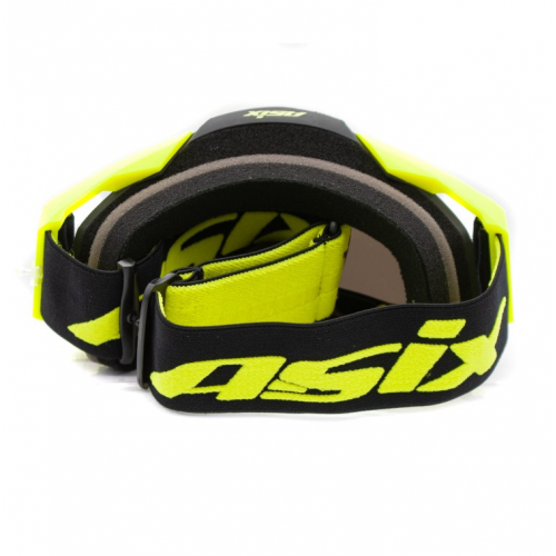 ASIX AS1 melnas un dzeltenas matētas brilles ar sudrabainu spoguli no Extreme Ride (KAI-93)