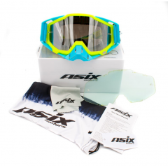 ASIX AS1 dzeltenzilas matētas brilles ar sudrabainu spoguli no Extreme Ride (KAI-94)