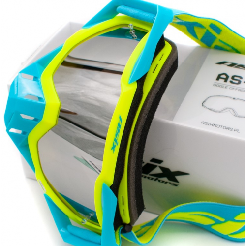 ASIX AS1 dzeltenzilas matētas brilles ar sudrabainu spoguli no Extreme Ride (KAI-94)