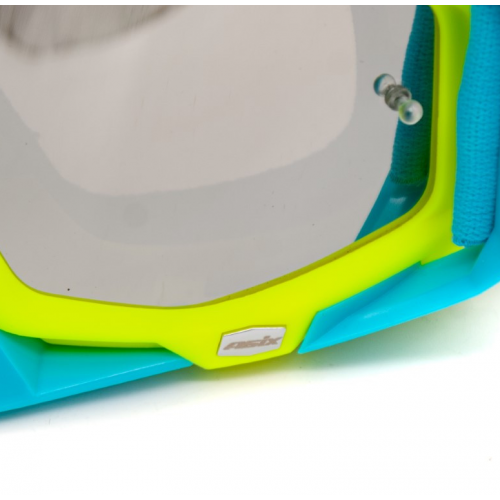 ASIX AS1 dzeltenzilas matētas brilles ar sudrabainu spoguli no Extreme Ride (KAI-94)
