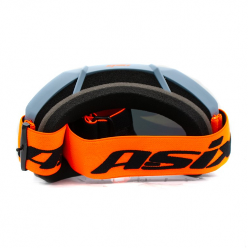 ASIX AS2 pelēkoranžas matētas brilles ar sarkanu spoguļspoguli no Extreme Ride (KAI-97)