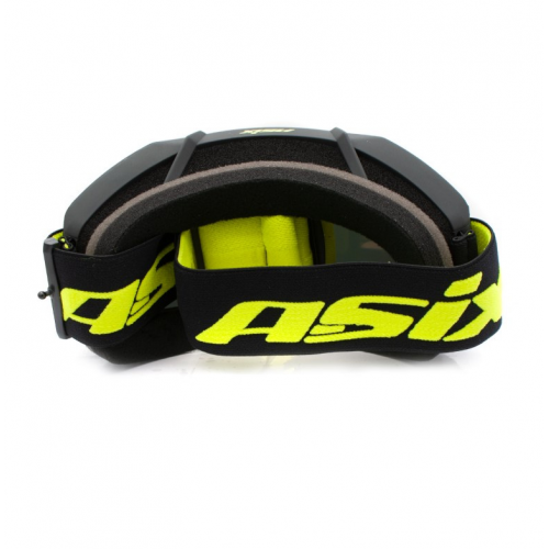 ASIX AS2 melnas un dzeltenas matētas brilles ar sarkanu spoguli no Extreme Ride (KAI-98)