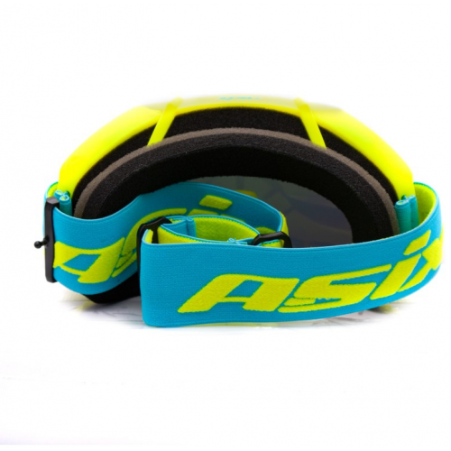 ASIX AS2 dzeltenzilas matētas brilles ar sarkanu spoguli no Extreme Ride (KAI-99)