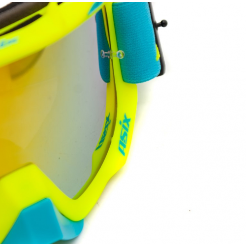 ASIX AS2 dzeltenzilas matētas brilles ar sarkanu spoguli no Extreme Ride (KAI-99)