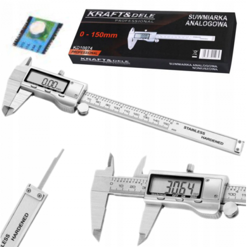 Digitālais bīdmērs 150mm, 0.1mm no Kraft&dele (KD10074)