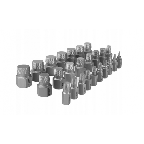 25 daļu skrūvju izvilkšanas instruments Kraft&dele (KD10077)