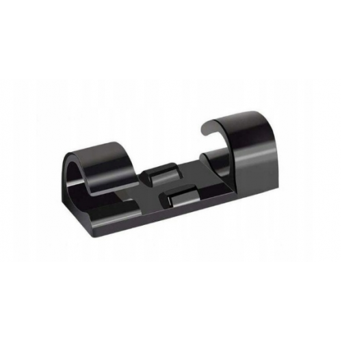 Kabeļu organizators uz lentes 20 gabali melni 30x10mm Kraft&dele (KD10081)
