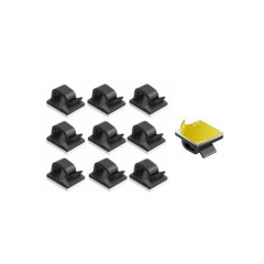 Turētājs/klipsis/kabeļu organizators 5 mm kabeļiem - 10 gab Kraft&Dele (KD10085)
