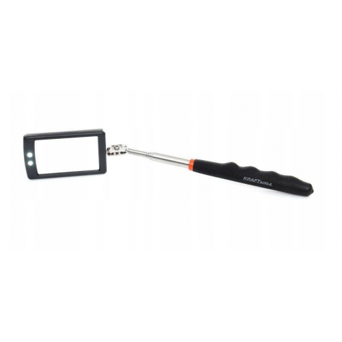 Teleskopiskais pārbaudes spogulis ar LED 285-876 mm Kraft&dele (KD10189)