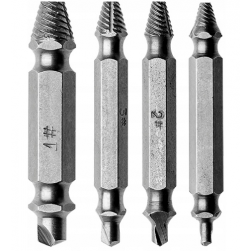 Četru daļu skrūvju izvilcēju komplekts Kraft&dele (KD10199)