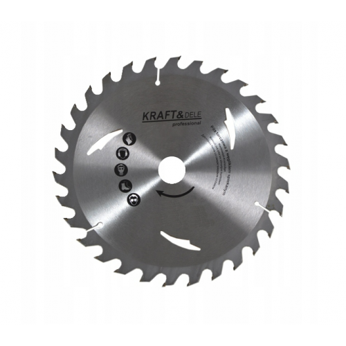 Zāģa asmens ar karbīda uzgali kokam 210 mm Kraft&dele (KD1025)