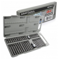 40 uzgaļu komplekts TORX, sešstūra, rievotas no Kraft&dele (KD10219)