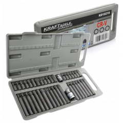 40 uzgaļu komplekts TORX, sešstūra, rievotas no Kraft&dele (KD10219)