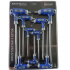 9 daļu zvaigznes formas sešstūra atslēgu komplekts ar Torx rokturi Kraft&dele (KD10247)