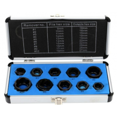 10 profesionālu skrūvju izvilcēju komplekts Kraft&dele (KD10268)