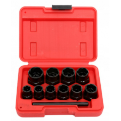 Salauztu skrūvju izvilkšanas ierīces 10 gab Kraft&dele (KD10270)