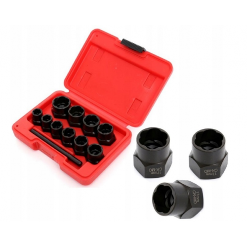 Salauztu skrūvju izvilkšanas ierīces 10 gab Kraft&dele (KD10270)