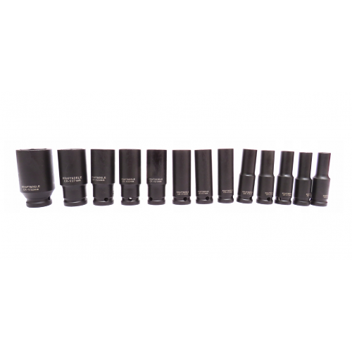 Trieciengalviņu - muciņu komplekts 1/2", 10-30mm no Kraft&dele (KD10521)