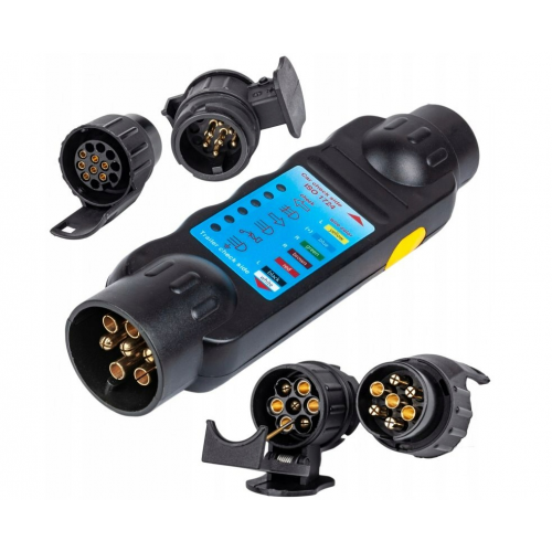Piekabes kontaktligzdas testeris + adapteris Kraft&Dele (KD10542)
