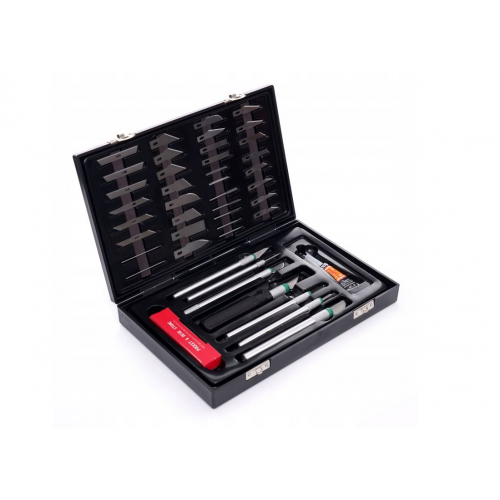 Набор ножей для рукоделия / скальпелей 56 лезвий от Kraft&Dele (KD10595)