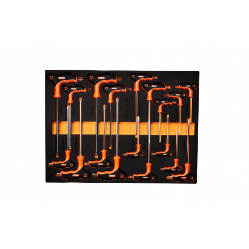 Instrumentu kaste, darbnīcas ratiņi, 7 atvilktnes, 258 daļas, ar aprīkojumu no Kraft&Dele (KD1067)