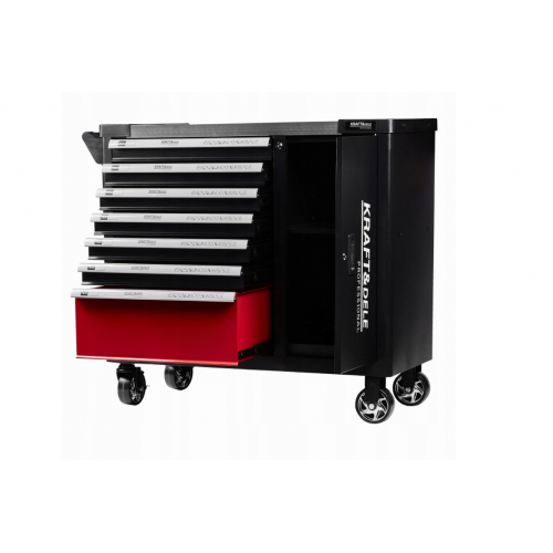 Instrumentu kaste, instrumentu ratiņi, 7 atvilktnes, 299 priekšmeti, uzgriežņu atslēgas, galatslēgas, uzgaļi. no Kraft&Dele (KD1068)