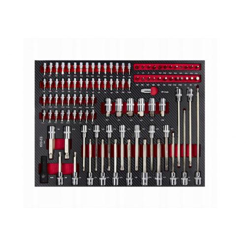 Instrumentu kaste, instrumentu ratiņi, 7 atvilktnes, 299 priekšmeti, uzgriežņu atslēgas, galatslēgas, uzgaļi. no Kraft&Dele (KD1068)