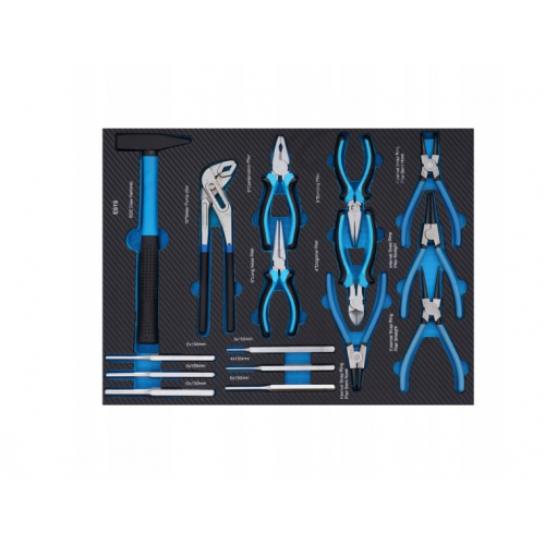 Instrumentu kaste, instrumentu ratiņi, 7 atvilktnes, 309 elektriskās uzgriežņu atslēgas, uzgaļu atslēgas, uzgaļi no Kraft&Dele (KD1069)