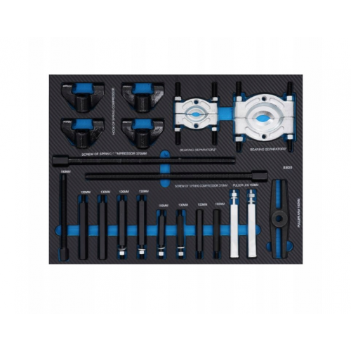 Instrumentu kaste, instrumentu ratiņi, 7 atvilktnes, 309 elektriskās uzgriežņu atslēgas, uzgaļu atslēgas, uzgaļi no Kraft&Dele (KD1069)