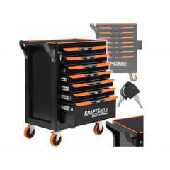 Tukšs instrumentu skapis, 7 atvilktnes, 2 atslēgas no Kraft&Dele  (KD1079)