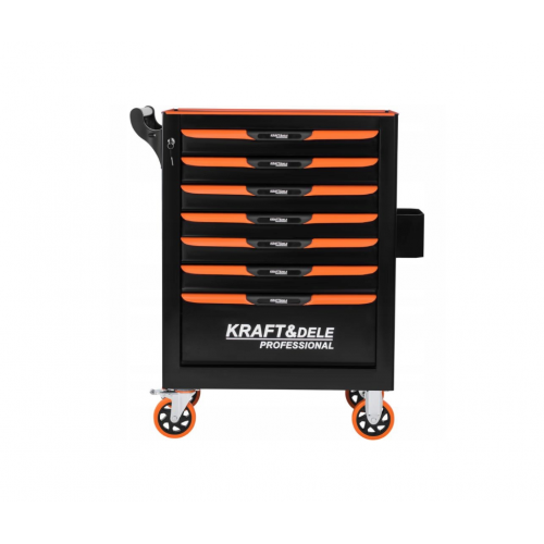 Tukšs instrumentu skapis, 7 atvilktnes, 2 atslēgas no Kraft&Dele  (KD1079)