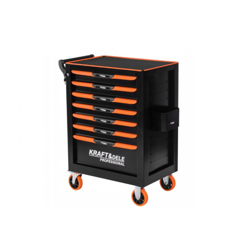 Tukšs instrumentu skapis, 7 atvilktnes, 2 atslēgas no Kraft&Dele  (KD1079)