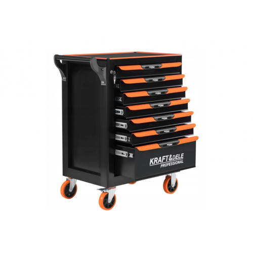 Tukšs instrumentu skapis, 7 atvilktnes, 2 atslēgas no Kraft&Dele  (KD1079)